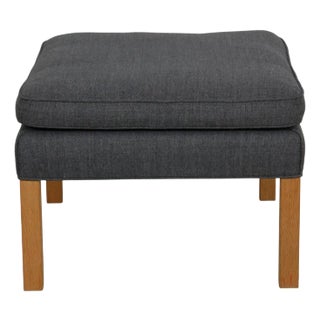 2202 Ottoman in Gray Fabric by Børge Mogensen For Sale