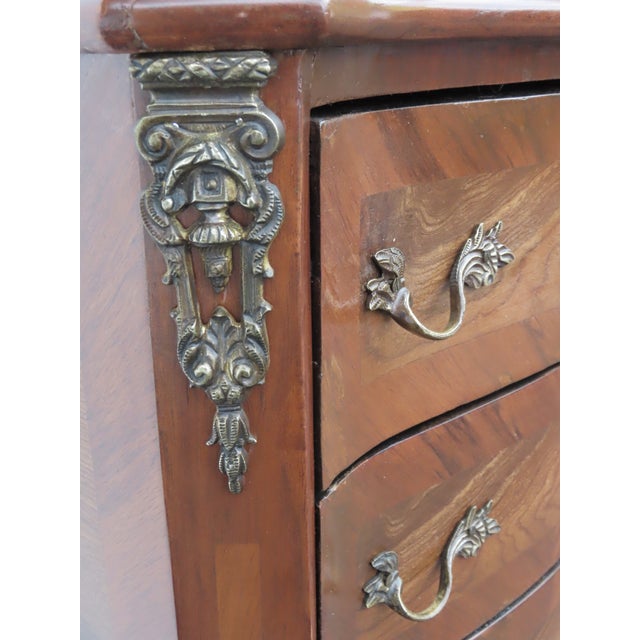 French Tall Narrow Inlay Lingerie Jewelry Chest 6428 For Sale - Image 9 of 18