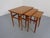 Set of 3 teak tables by Kai Kristiansen for Skovmand & Andersen from the 1960s. Height 43/45/47 cm. Width 34/46.5/59 cm....