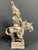 Metal Pair of African Tribal Art Benin Bronze Warrior Figures on Horseback For Sale - Image 7 of 16