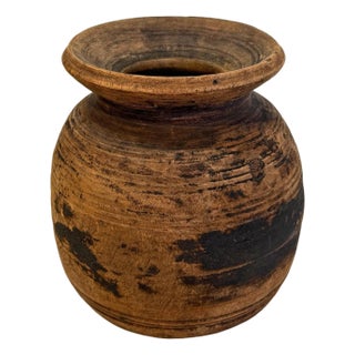 Rustic Vintage Wood Water Pot India For Sale