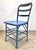 Antique Industrial Steel & Oak Chairs by Angle Steel Stool Co / K M Supply Company in Vivid Blue For Sale - Image 12 of 12