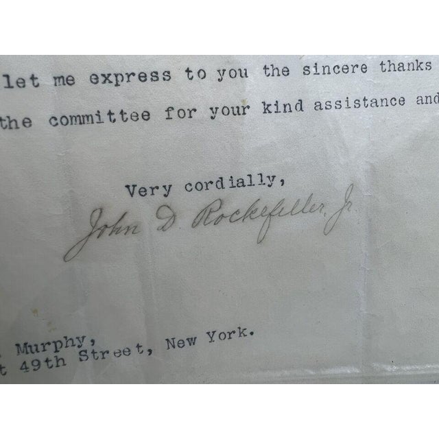 1898 John D. Rockefeller Jr. Autographed New York Letter | Chairish