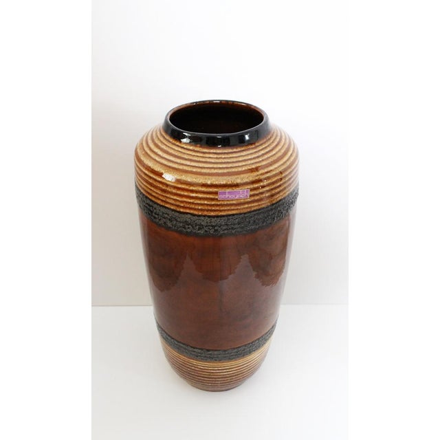 1960s Mid-Century Floor Vase from Scheurich Keramik, West Germany, 1960 For Sale - Image 5 of 9