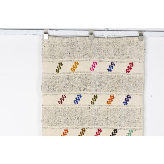 Textile Handmade Wool Kilim Runner Rug, 1950s For Sale - Image 7 of 11