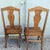 Wood Antique Oak Dining Chairs - A Pair For Sale - Image 7 of 11