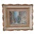 Wall Street - Mid-Century Modern Oil on Board, Trinity Church, Federal Building For Sale