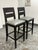 Modern Christian Liaigre for Holly Hunt Archipel Leather Barstools, Pair For Sale - Image 3 of 12