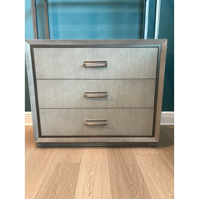 Ethan Allen Faraday Classic Three-Drawer Cabinet With Hutch For Sale - Image 14 of 14