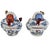 Blue Jingdezhen Sculpture Porcelain Factory Shou Lao & Shou Po Deities Pair 6.5" For Sale - Image 8 of 9