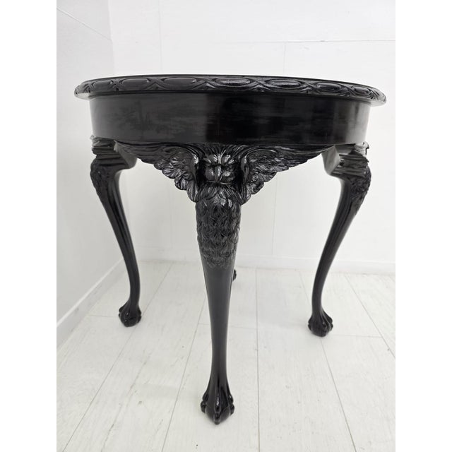 Hollywood Regency Side Table with Eagle Carvings, 1940s For Sale - Image 10 of 10