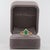 Modern Colombian Emerald Ring With Earth Mined Diamond Accents: Solid 14k Gold, Size 6.75 For Sale - Image 3 of 8