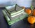 Traditional Fret Rim Dip Cup, Italian Hand-Painted Ceramic Bamboo Motif in Green For Sale - Image 3 of 3