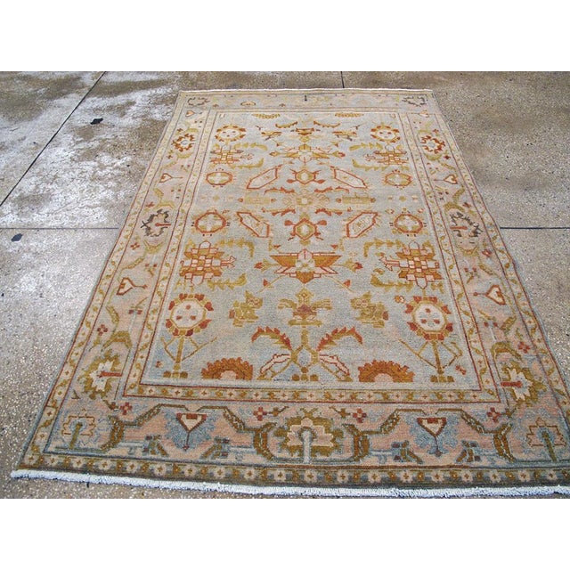 Galerie Shabab Collection Mid-20th Century Persian Malayer Accent Rug For Sale - Image 4 of 8