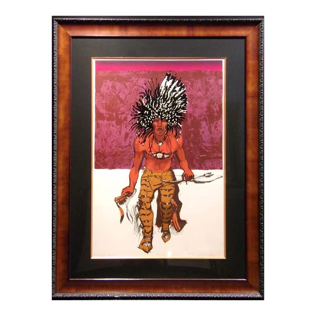 1990s Dean Meeker "Dog Dancer" Hand Signed Framed Intaglio For Sale