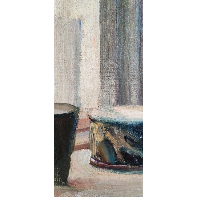 Louis Henri Salzmann, Nature morte, Oil on Canvas For Sale - Image 5 of 11