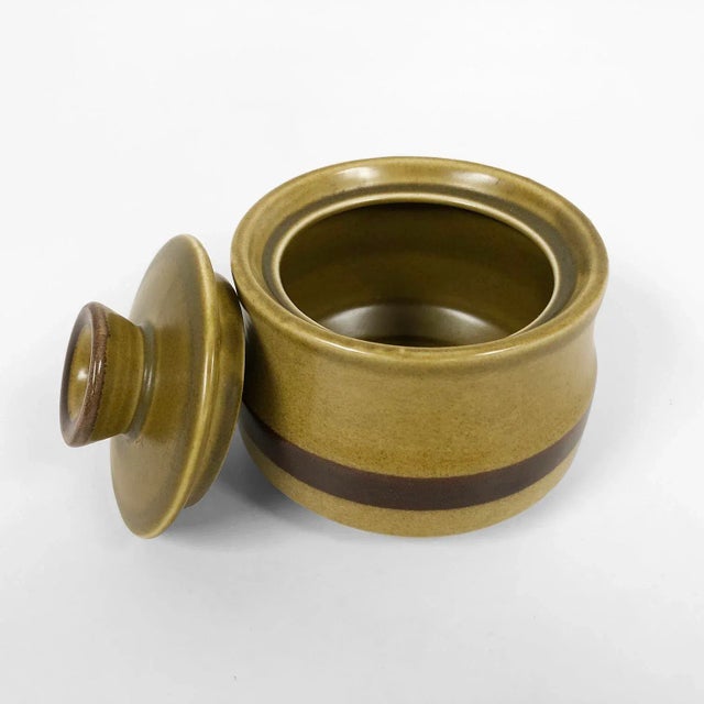 1950's Atomic Era Porcelain Sugar Bowl With Lid by Berkeley House For Sale - Image 4 of 7