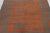 Orange Vintage Turkish Distressed Rug in Brown & Orange Geometric Motifs - Rug & Kilim For Sale - Image 8 of 11
