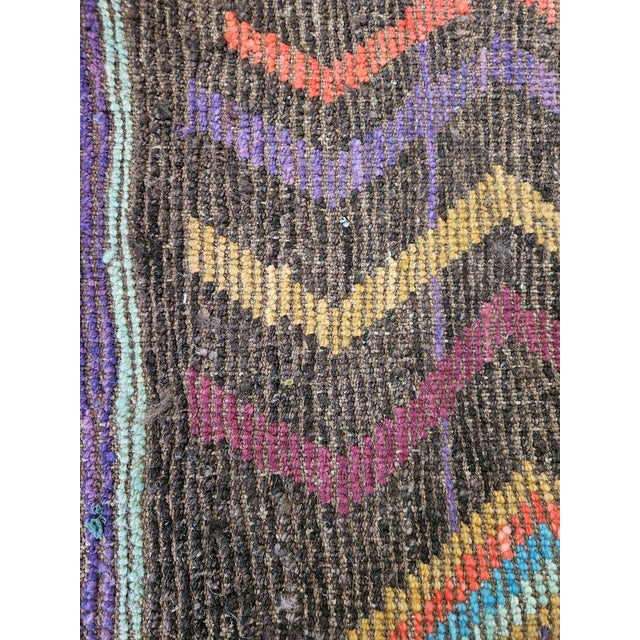 Blue Vintage Afghan Tribal Rug, 2010s For Sale - Image 8 of 12