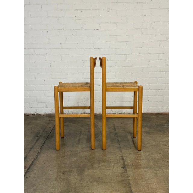 Tan 1970s Magistretti Style Barstools - Set of 2 For Sale - Image 8 of 10