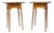 Pair River Bend LTD Federal Tiger Maple Butterfly Top Stands, Signed, 20thC For Sale