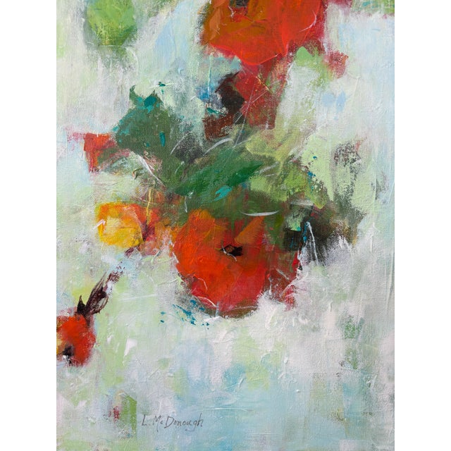“Island Vibes” Original, Abstract Impressionism, Botanic, Acrylic Painting by Linda McDonough For Sale In Naples, FL - Image 6 of 12