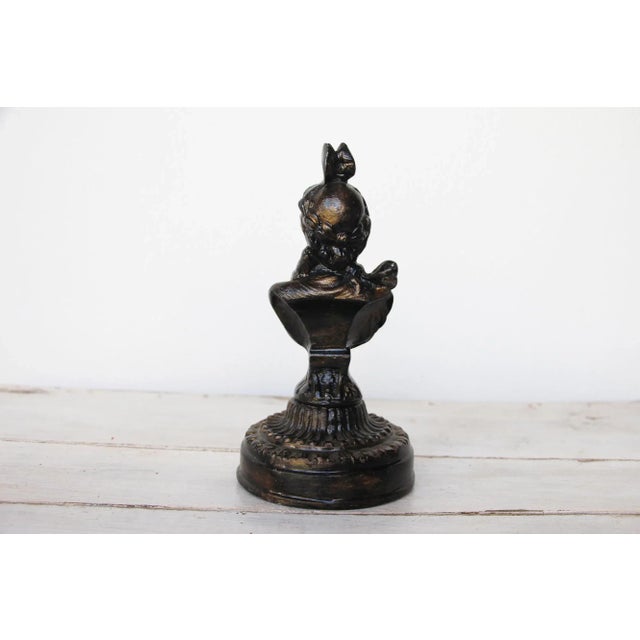 Metal French Mid-Century Architectural Lady Finial For Sale - Image 7 of 13