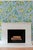 Not Yet Made - Made To Order Limoncello Floral & Lemon Grasscloth Wallpaper by House Party | Mediterranean Blue | 8 Yards For Sale - Image 5 of 7