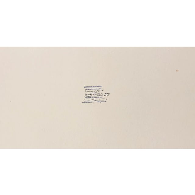 'Reclining Nude' by George Gilberg, Bay Area Abstraction, San Francisco Museum of Fine Arts, California Watercolor Society For Sale - Image 9 of 11