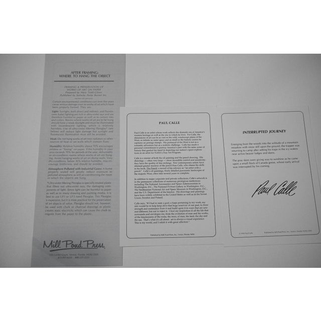 Paul Calle "Interrupted Journey" Signed Limited Edition Print, 1990 For Sale In Denver - Image 6 of 7