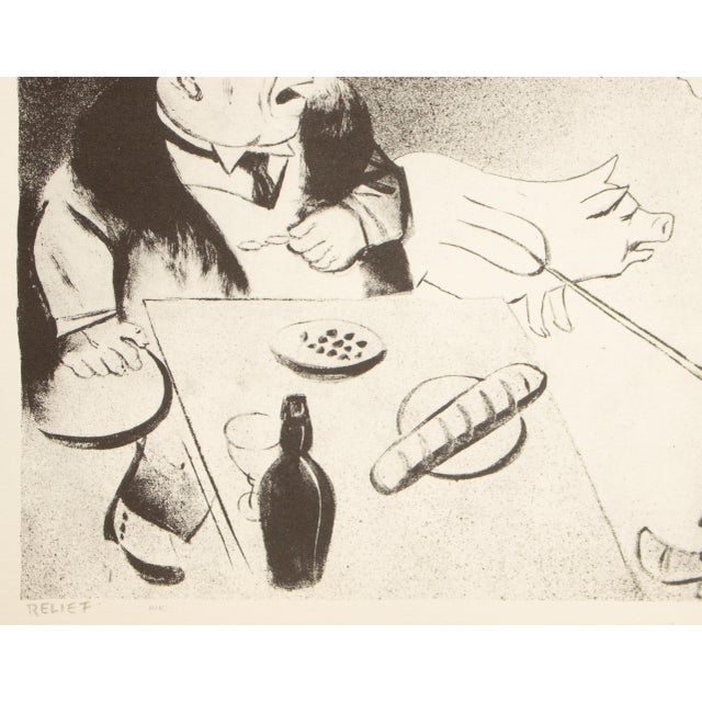 William Gropper 1939 After William Gropper "Relief", First Edition Period Offset Lithograph For Sale - Image 4 of 9
