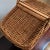 Wood Mid-20th Century Wicker Picnic Basket For Sale - Image 7 of 12