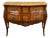 Louis XV Style Bombé Commode with Marquetry and Marble Top by R. Bacchin For Sale