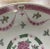 Late 20th Century Japanese Porcelainware Pink and Green Ribbon Style Floral Swag Centerpiece Bowl For Sale - Image 4 of 7