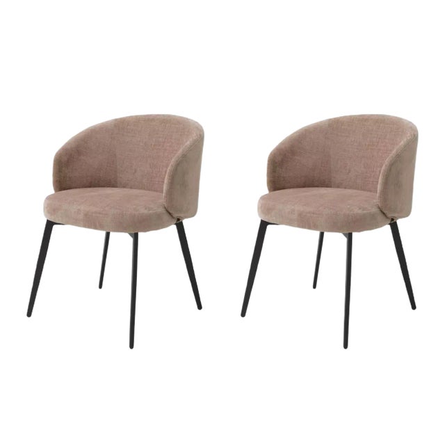 Set of Loy Sisley Pink Dining Chair by Pacific Compagnie Collection For Sale