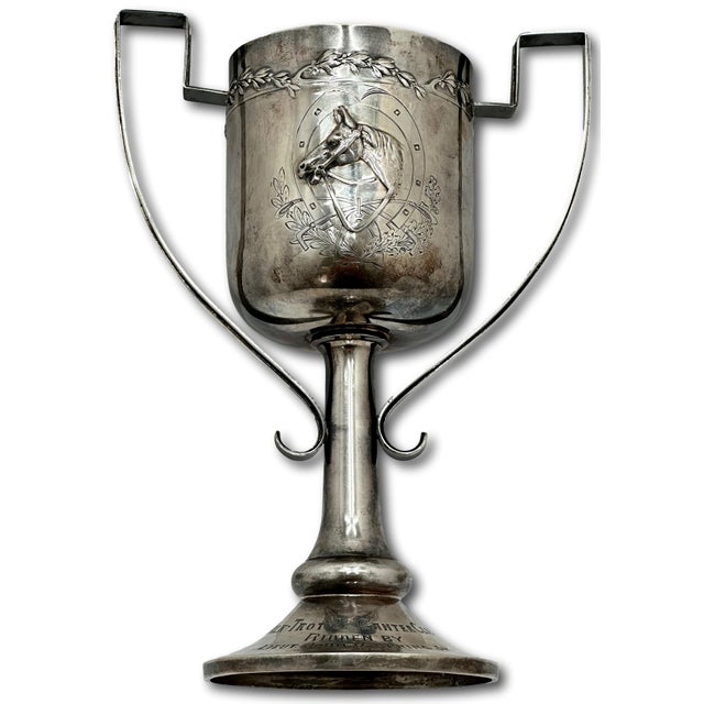 Outstanding Dated 1913 Completely Hand Made Sterling Silver San Miguel Brewery Sponser Horse Walk - Trot & Canter Class Trophy For Sale - Image 15 of 18