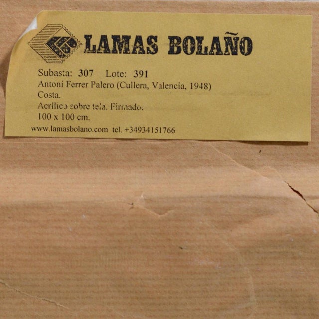 Antoni Ferrer Palero, Seascape Study, Large Oil on Canvas For Sale - Image 6 of 9