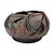 Japanese Showa Period Bamboo Ikebana Basket With Ajiro Weave 8" For Sale - Image 4 of 11