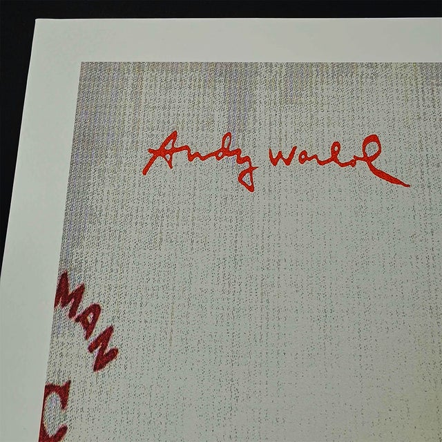 Mid-Century Modern 1980s After Andy Warhol "Batman" Limited Edition Lithograph by Cmoa For Sale - Image 3 of 7