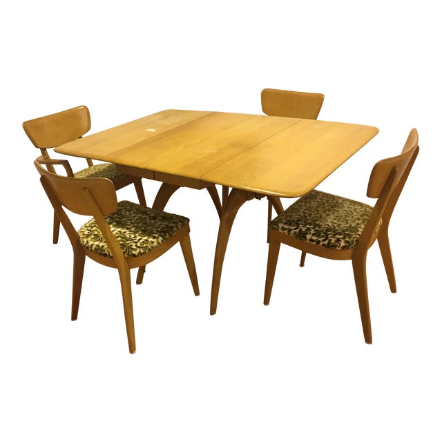 MidCentury Heywood Wakefield Table and Chairs Dining Set Chairish