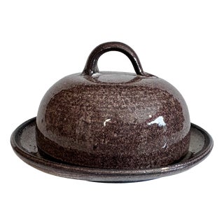 Handmade Ceramic Butter Dish from Serocka, Germany, 1970s For Sale