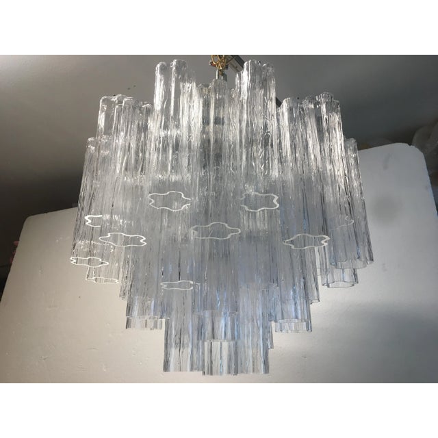 Italian Sputnik Murano Glass "Tronchi" Chandelier For Sale - Image 9 of 9