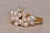 1980s The Nukarni: Dangling Pearl ring in Yellow Gold For Sale - Image 5 of 11