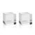 Contemporary 3.5-Inch Jacy Crystal Glass Straight Cube- Set of 2 For Sale - Image 3 of 3