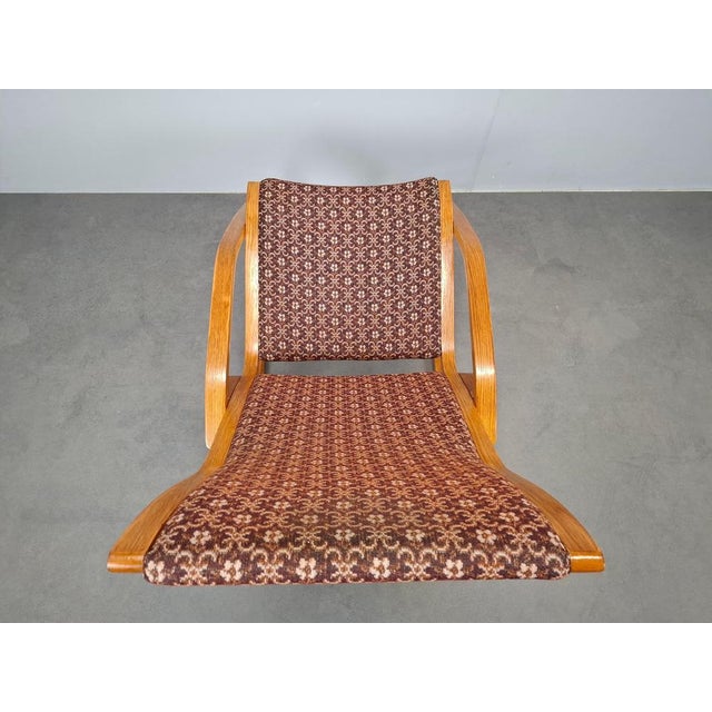 Vintage Art Deco Czechoslovak Bentwood Rocking Chair, 1930s For Sale - Image 4 of 16