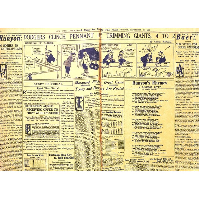 "A Gentleman of Broadway: The Story of Damon Runyon" 1964 Hoyt, Edwin P. For Sale - Image 9 of 11