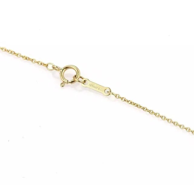 Late 20th Century Tiffany & Co. 18k Yellow Gold Leaf Pendant Necklace For Sale - Image 5 of 6
