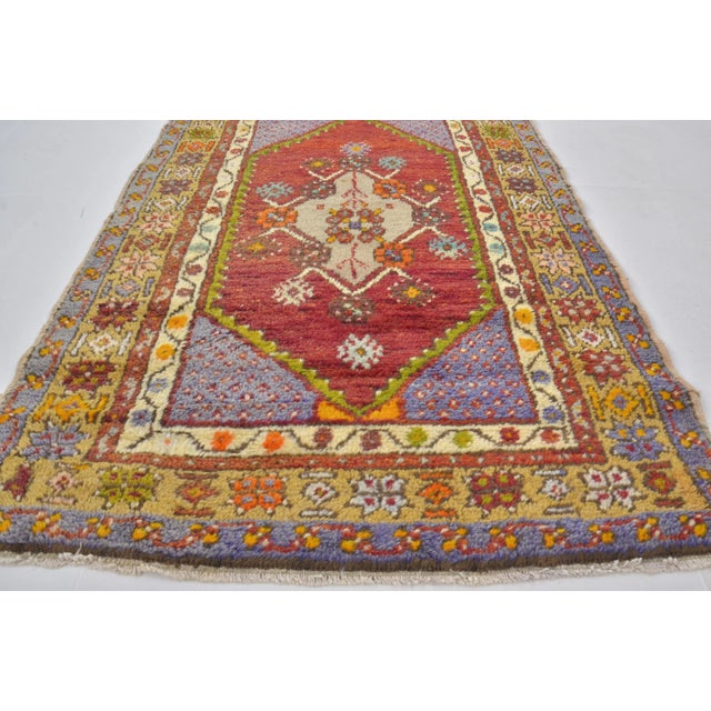 Tribal 1960s Tribal Anatolian Wool Vintage Carpet For Sale - Image 3 of 11
