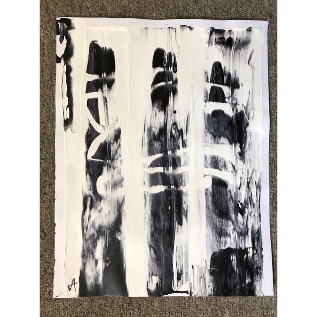 Original abstract artwork on paper by Auker. COS included.