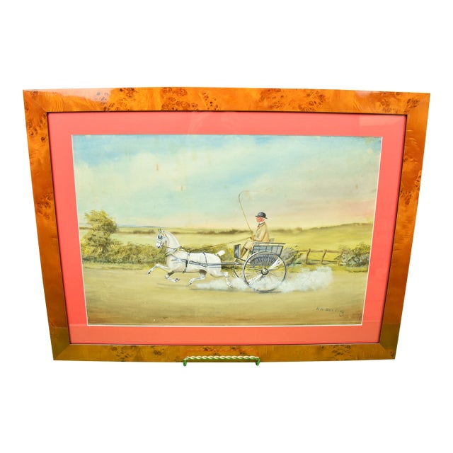 Coaching Scene Watercolour by H. W. Standing (1894-1931) For Sale